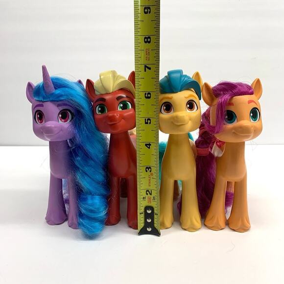 Hasbro My Little Pony 2021 Lot of Four (4) Ponies Brushable Mane 6” Vinyl Dolls - Picture 7 of 11